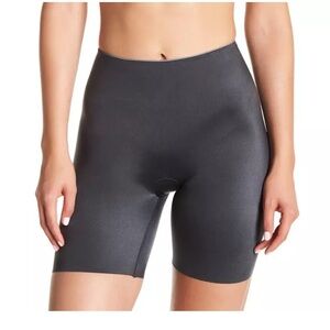 SPANX 313 Slimplicity Mid-Thigh Shorts Shapewear Steel Gray NWT Large